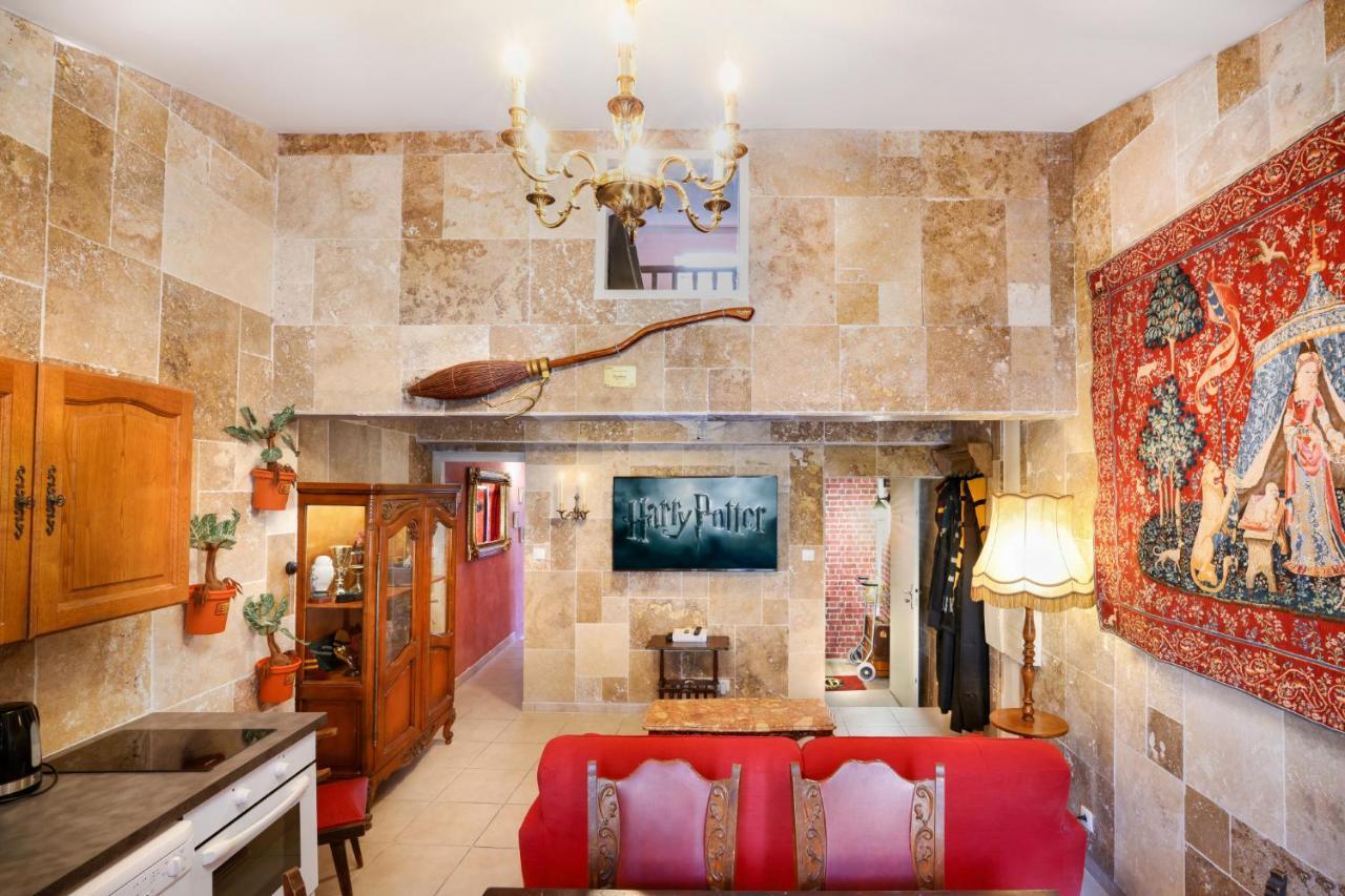 Harry Potter - Le Logis Du Petit Sorcier - Climatisation Apartment การ์กาซอน ภายนอก รูปภาพ